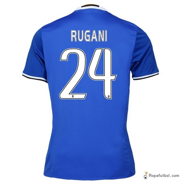 Camiseta Juventus Replica Segunda Ropa Rugani 2016/17 Azul